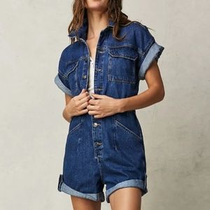 We The Free Marci Cuffed Shortalls